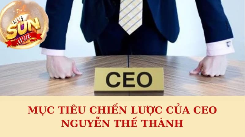 Mục tiêu chiến lược của CEO Nguyễn Thế Thành